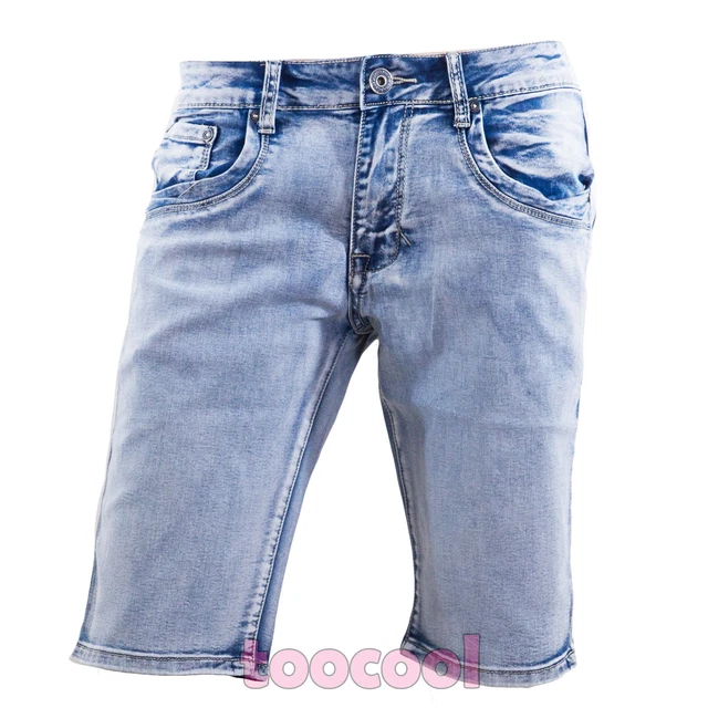 Bermuda denim ample et cargo pour homme