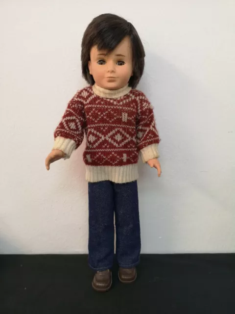 Antiguo muñeco Lucas Nancy años 70. Con pantalon, jersey y zapatos SPORT JAQUARD