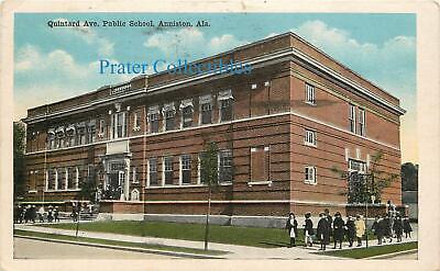 Alabama, AL, Anniston, Quintard Ave Public School 1917 Postcard