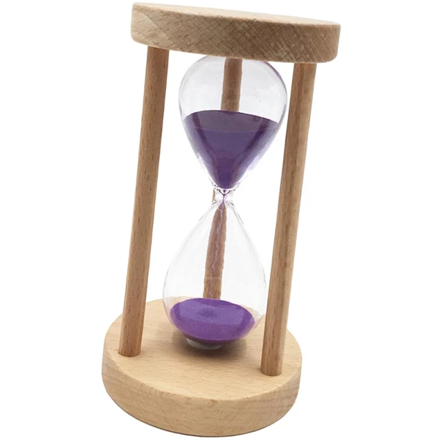 6/8/12/20/25 Minuten Sanduhr Sandglass Eieruhr Sand Timer mit Holzrahmen
