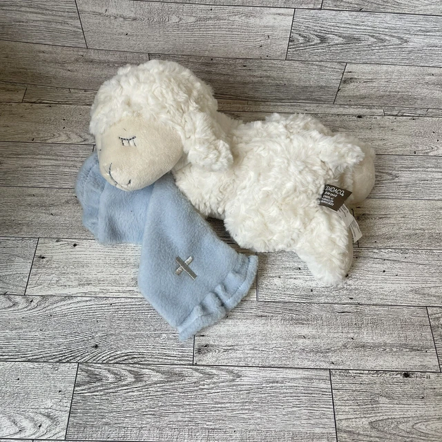 DEMDACO Now I Lay Me Down To Sleep 10" TALKING LAMB PLUSH P00331 Blue