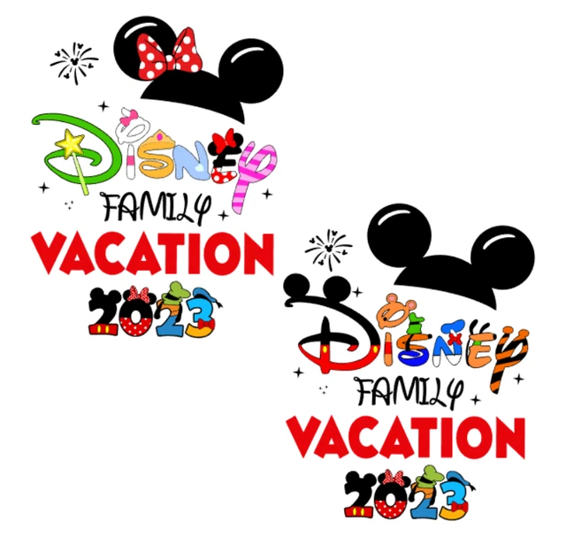 DISNEY FAMILY VACATION 2023 iron on transfer 5.99 PicClick