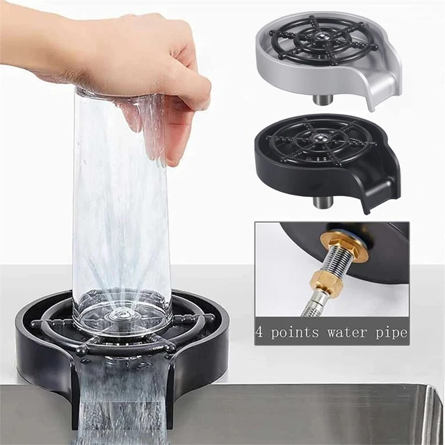 AUTOMATIC BAR GLASS Rinser Coffee Cup Cleaning Sink Pitcher Washer For