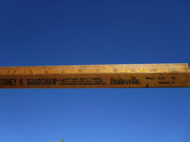 1930's Circa Royal Insurance Company Ltd. Sydney H. Bradshaw Local Agent Ruler.