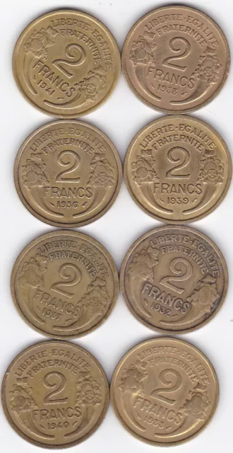 8  X  2  francs  diff