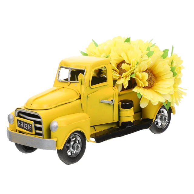 Fiesta de las abejas decoración paño de seda girasol decoración de baño pick-up amarillo