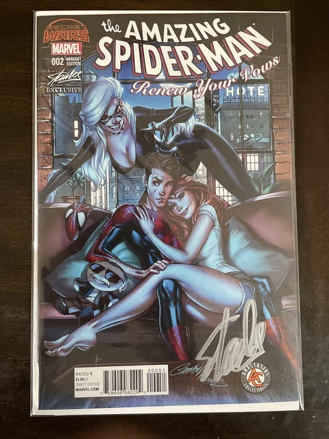 Amazing Spider-Man Renew Your Vows #2 Campbell Color Signed By Stan Lee W/ Coa