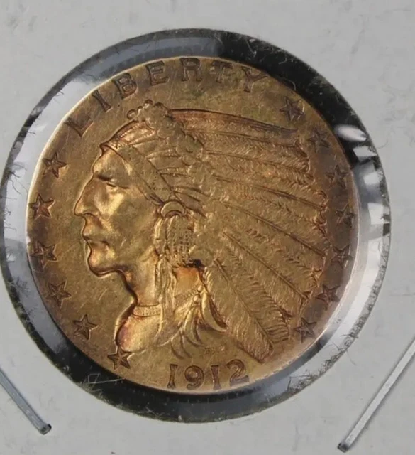 1912 $2.5 Dollar Gold Indian Head