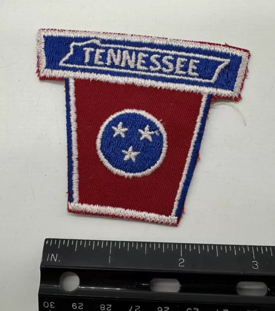 Vintage Tennessee State PATCH USA Embroidered Travel Voyager Souvenir Badge