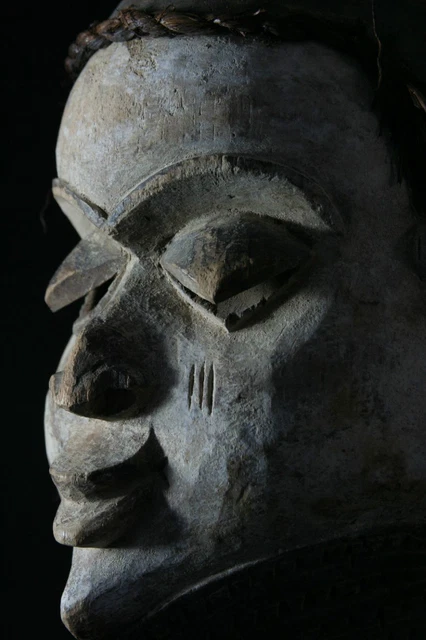 African wooden dance Mask, Pende People, 58cm/23 inch, Zaire, Congo, Africa 5