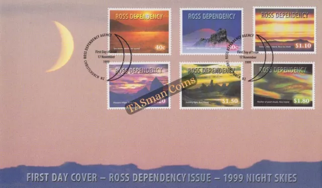 First Day Cover FDC 1999 Ross Dependency New Zealand Post Night Skies