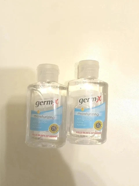 Germ-X - Tamaño de viaje original | Paquete de 2 desinfectantes de 2 oz