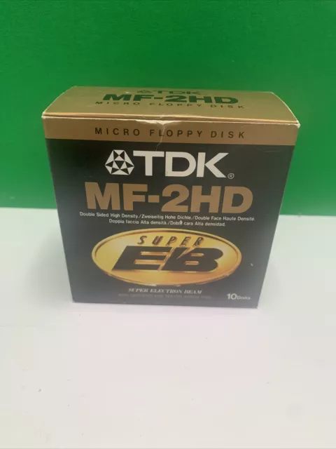 TDK M2HD 5.25" Double Sided High Density Mini-Floppy Disk (10-Pack) NOB