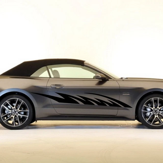 Car Decal Racing Flash Stripes Spear 78'' for Mustang Vinyl Side sticker ZC1546