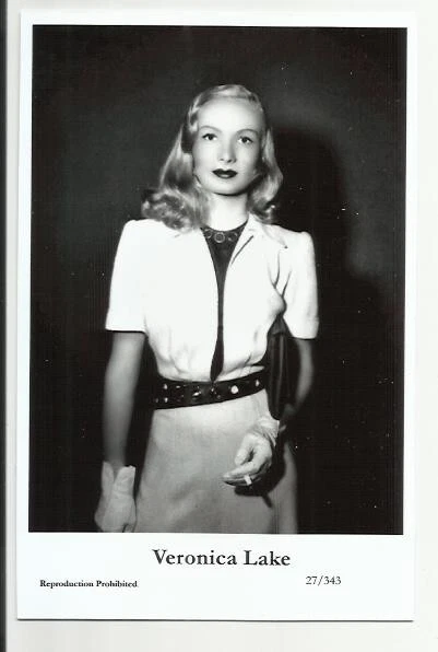 (Bx29) Veronica Lake Swiftsure Photo Postcard (27/343) Filmstar Pin Up Glamor