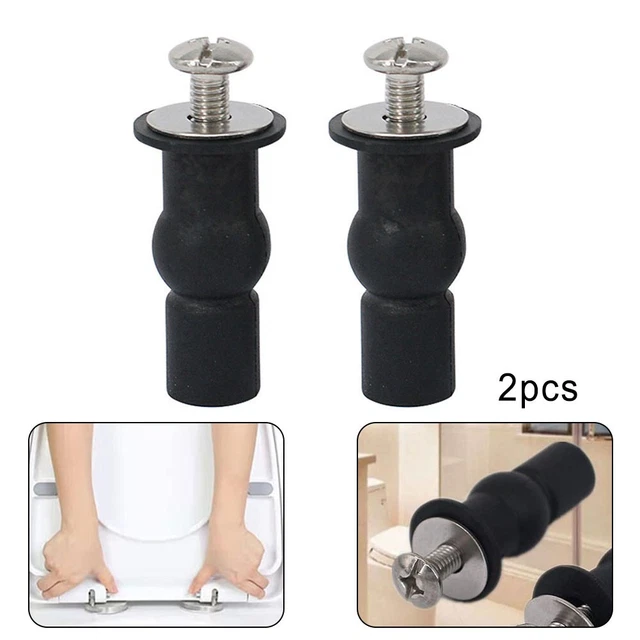 2 Vi Per Sedile WC, Coperchio Dado, Coperchio, K Di Montaggio Per Fissaggio Superiore, Accessori Per Il Bagno, Vi Di Ricambio Per Sedile WC - Foto 3