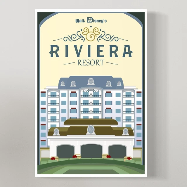 Walt Disney World Riviera Resort Poster Art