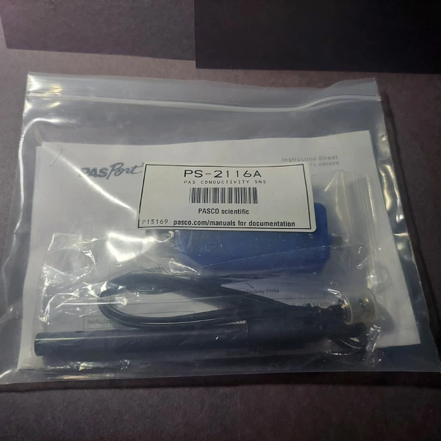 Pasco PS-2116A PasPort Conductivity  Sensor P09280