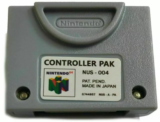 N64 Controller Pak Nintendo 64 Memory Card 256KB US FREE Shipping