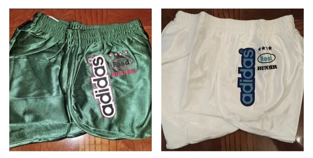 Vintage ADIDAS Road Runner shiny sports nylon shorts Sprinter Retro Running 80s