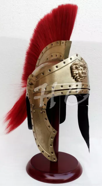 Medieval Viking Roman Armor Helmet King Leonidas 300 Spartan Armour Helmet Brass