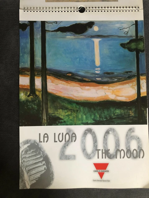 CALENDARIO 2006 LA LUNA THE MOON CARLO GAVAZZI SPACE Telematic Solutions dipinti
