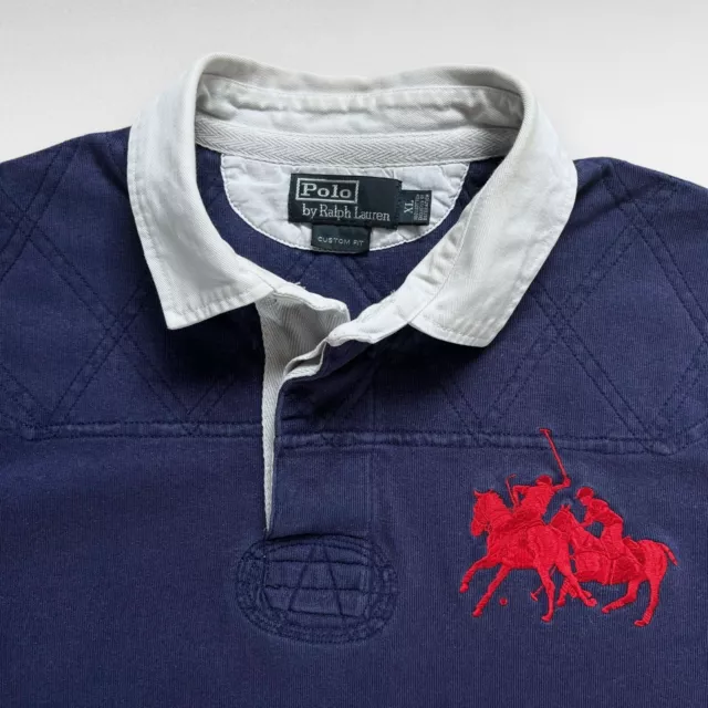 RALPH LAUREN RUGBY - Big Pony Logo - Long Sleeve - Polo Shirt - XL £0. ...