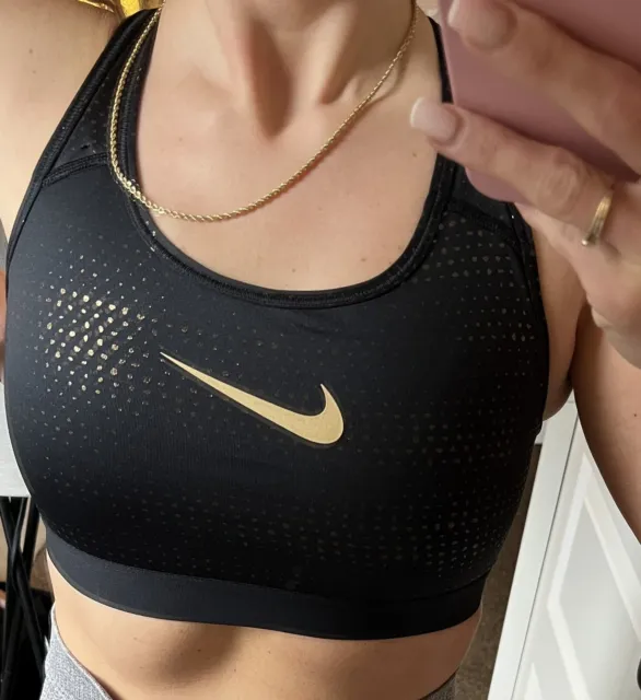 NIKE PRO CLASSIC sports bra in black - small size - new Without