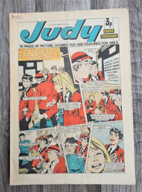 Vintage ‘Judy’ Comic No.727 December 15th, 1973, 50 years old! Collectable  RARE