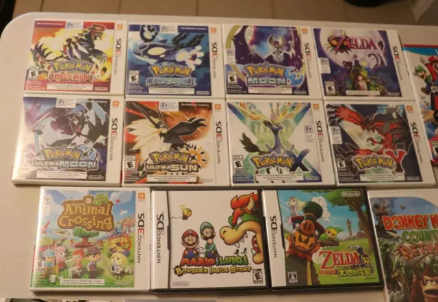 Lot of 18 Nintendo Games Sealed 3DS Switch Wii U Pokémon Zelda Mario Brand New