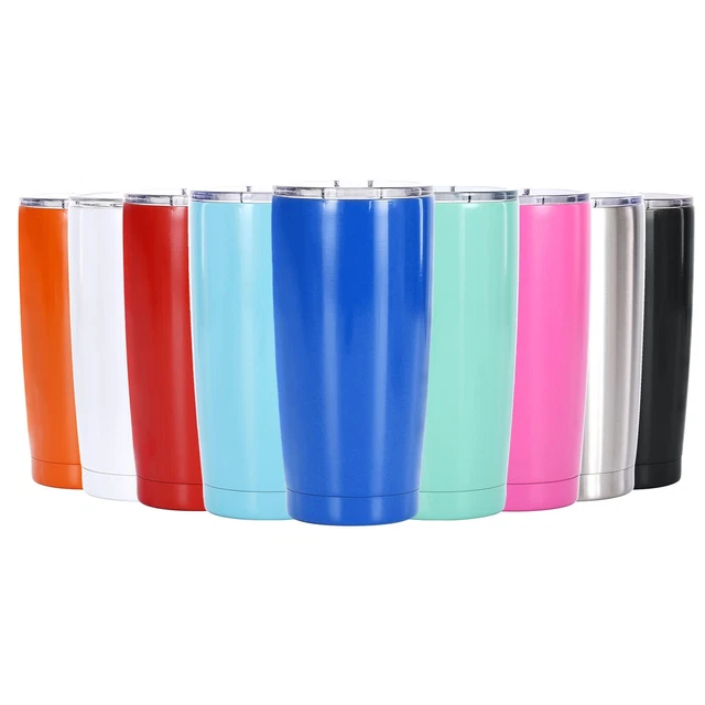 20Oz Stainless Steel Tumbler w/ Resistant Lid Double Walled Insulated Travel Mug