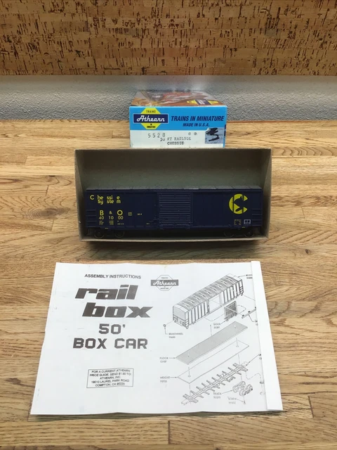 Athearn HO Scale Chessie System 50ft Rail Box Car B&O 401000 New D-2