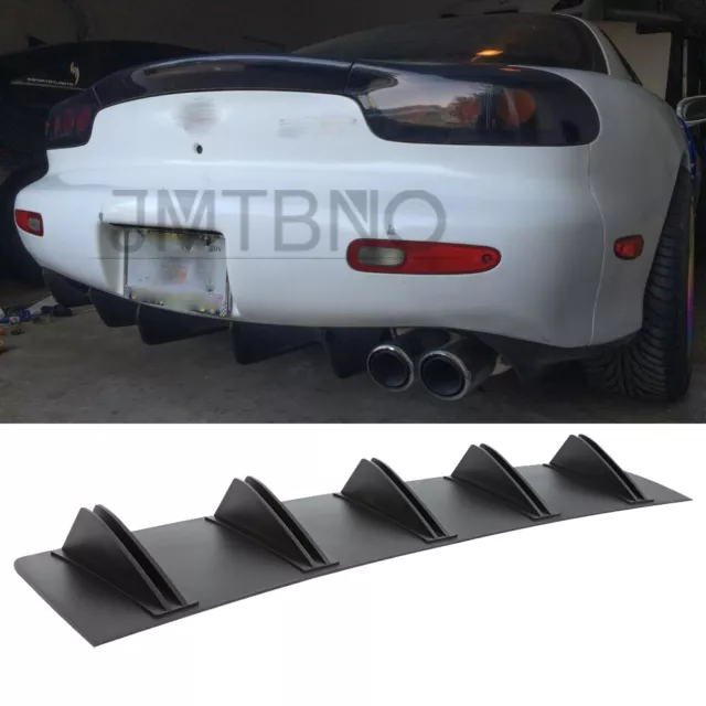 For Mazda 2 3 5 6 CX-3 CX-4 Rear Diffuser Shark Fins Bumper Lip Splitter Spoiler