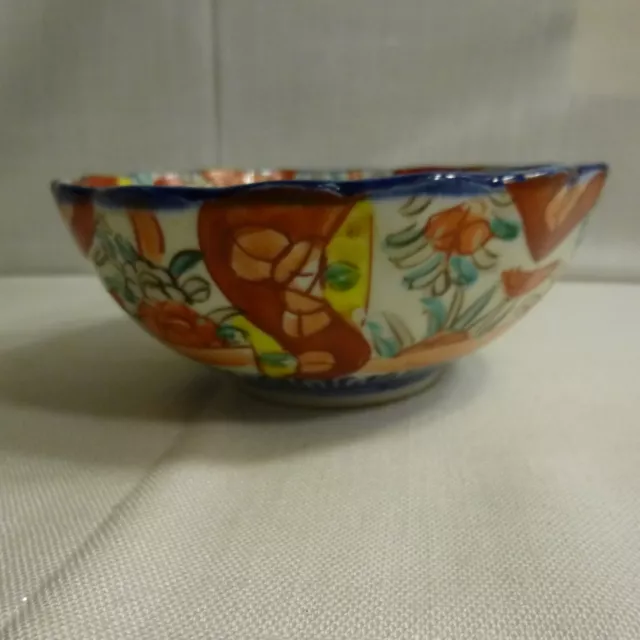 Hand Painted Oriental Japanese IMARI Pottery Bowl - GVC 3