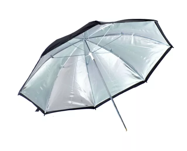 Paraguas flash de estudio reflectante plateado de 40"/101 cm Kood