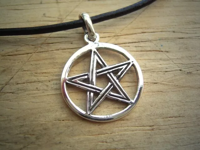 Amulett "Pentagramm" aus 925er Silber - Anhänger - Schmuck, Gothic, Pentakel