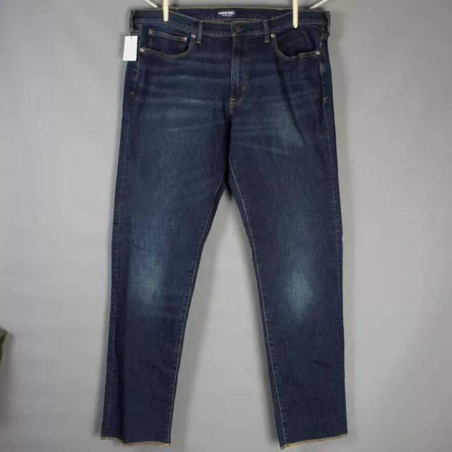 New Lands' End - W40 U - Gents Straight Fit Blue Jeans Square Rigger Unhemmed