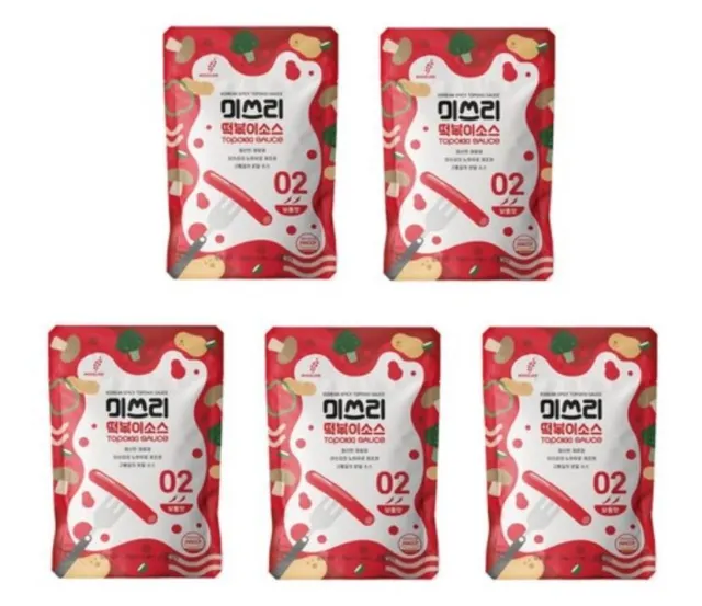 [Korean Topokki] Miss Lee Rice Cake TTeokbokki Sauce Powder Original 50g* 5 bags