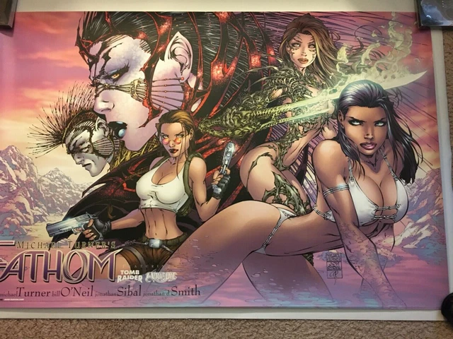 Fathom, Tomb Raider, Whitchblade 2000 Michael Turner Poster