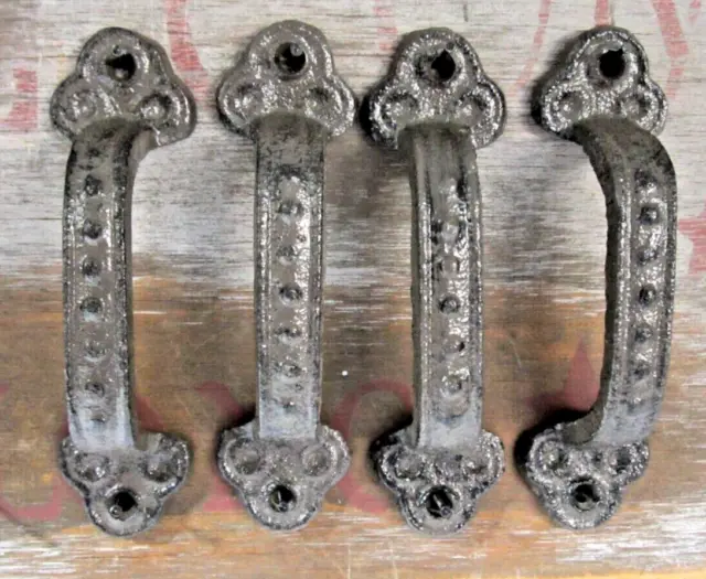 Drawer Pull 4 Door Antique Style Rustic Cabinet Handle Cabin Cabinet Cast Iron