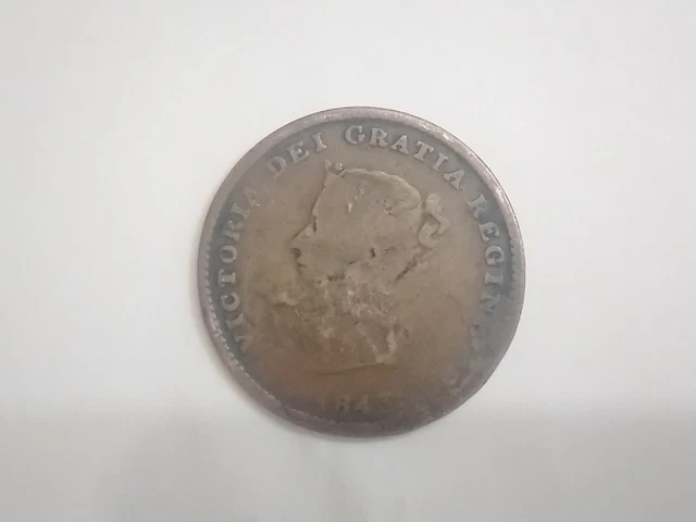 1843 New Brunswick Half Penny Token Brockage, Lamination Error... Other Errors?