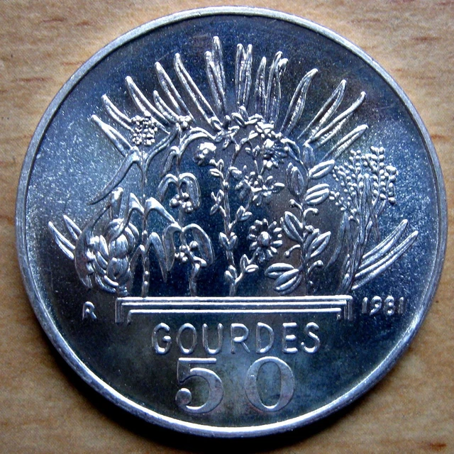 Haiti - 50 Gourdes 1981 Unc Km# 149, F.a.o.