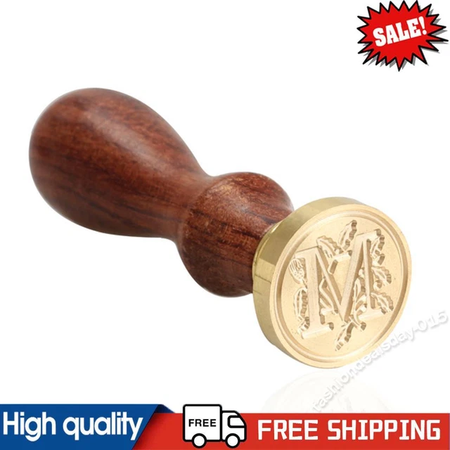 Vintage Letter G Wax Seal Stamp - 9cm Wood Handle For Sealing Wax Crafting