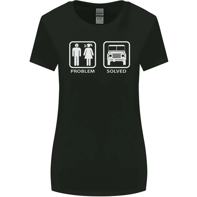 4x4 Problem Solved Off Roading Road Womens Wider Cut T-Shirt