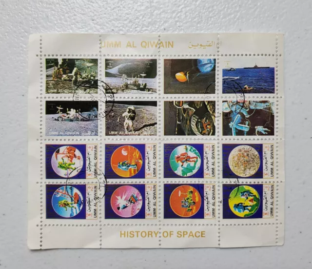 Umm Al Qiwain Postage Stamps History of Space   05/249