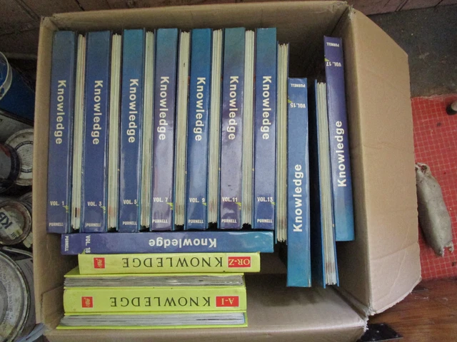 COMPLETE SET OF the 1960's Knowledge magazine. 18 blue+4 yellow bound ...