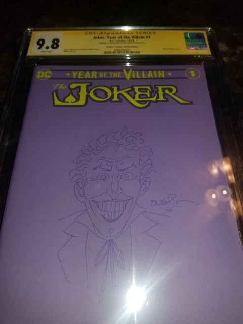 JOKER YEAR OF THE VILLAIN #1 9.8 CGC (cbcs pgx) SIGNED & SKETCH TERRY AUSTIN 2
