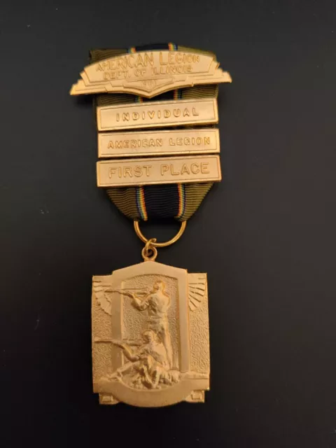 1966 American Legion Dept. Of Illinois Individual 1st Place Shooting Medal