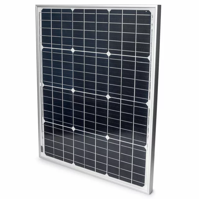 50 Watt Solar Panel 12V Mono Battery Charger - Off-Grid RV Vans Boat Tiny Homes