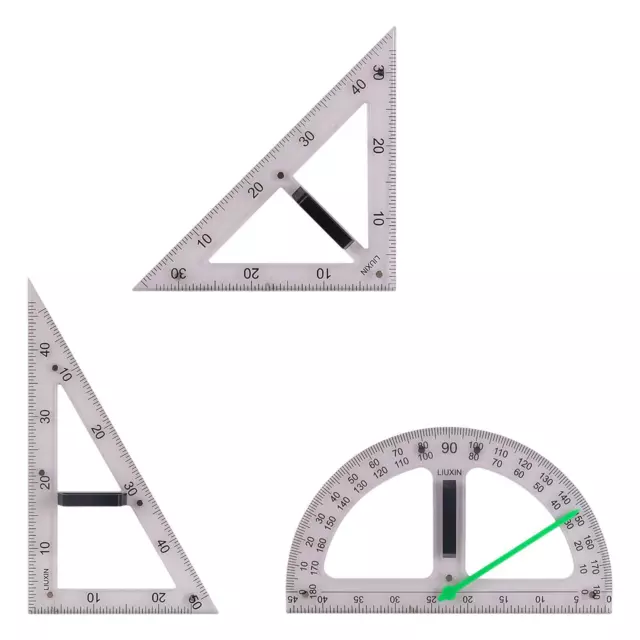 Großes Mathematik-Geometrie-Lineal, Mathematik-Lehrwerkzeug für die